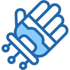 Vector Icon Robotic Hand, Automation, Electronics, Technology, Artificial Intelligence