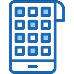 Vector Icon Foldable Phone, Electronic Device, Smartphone, Technology, Wrap Around