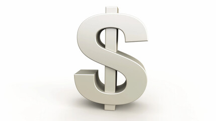 Fototapeta premium dollar icon isolated on white background