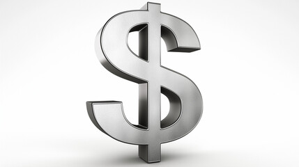 Obraz premium dollar icon isolated on white background