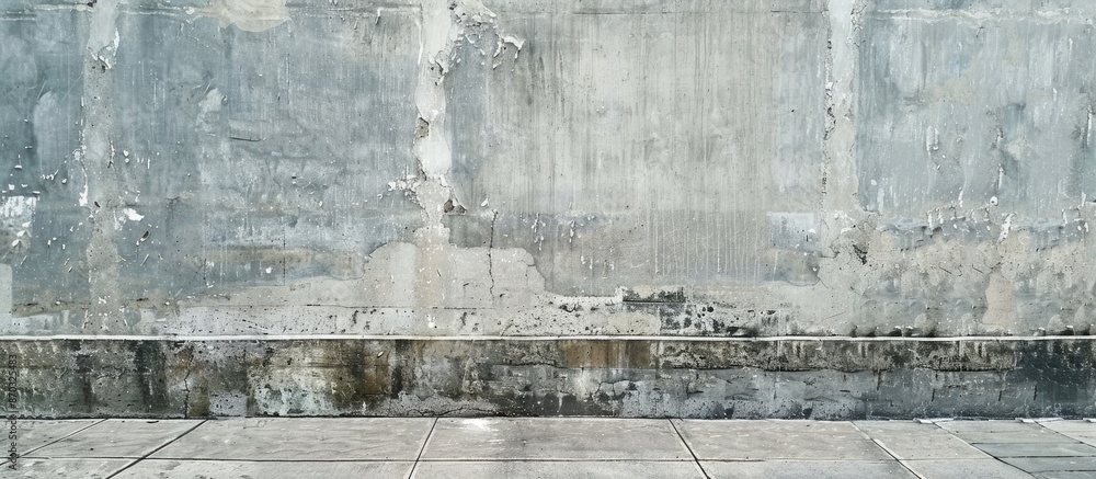 Aufkleber Wall in different textures, emptiness, meaning, space. with copy space image. Place for adding text or design
