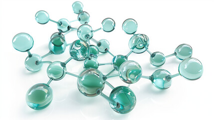 molecule isolated on white background