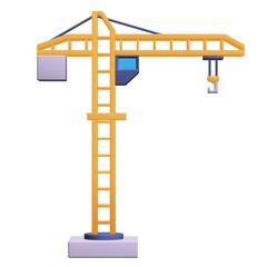 Construction crane tower. Building concept