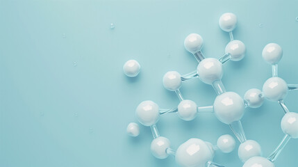 Molecules on background