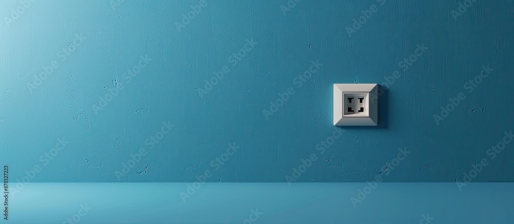 Aufkleber White socket and plug of electronic device. with copy space image. Place for adding text or design