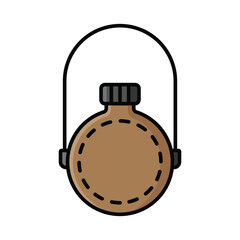 water canteen icon vector design template simple and clean
