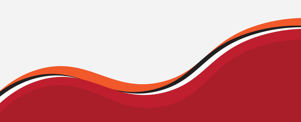 orange wave illustration background on a dark background