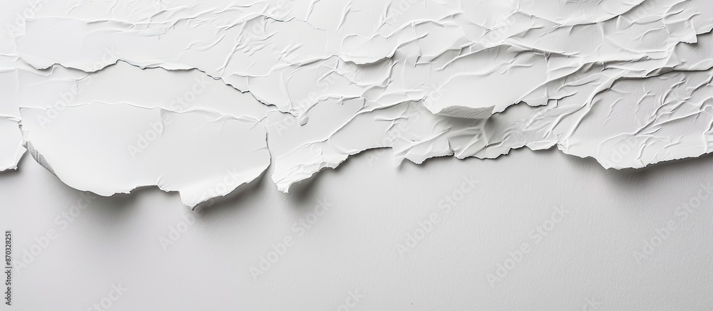 Poster white paper texture on a wall-shaped background with ample copy space image.