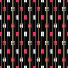 Japanese Rectangle Stripe Vector Seamless Pattern