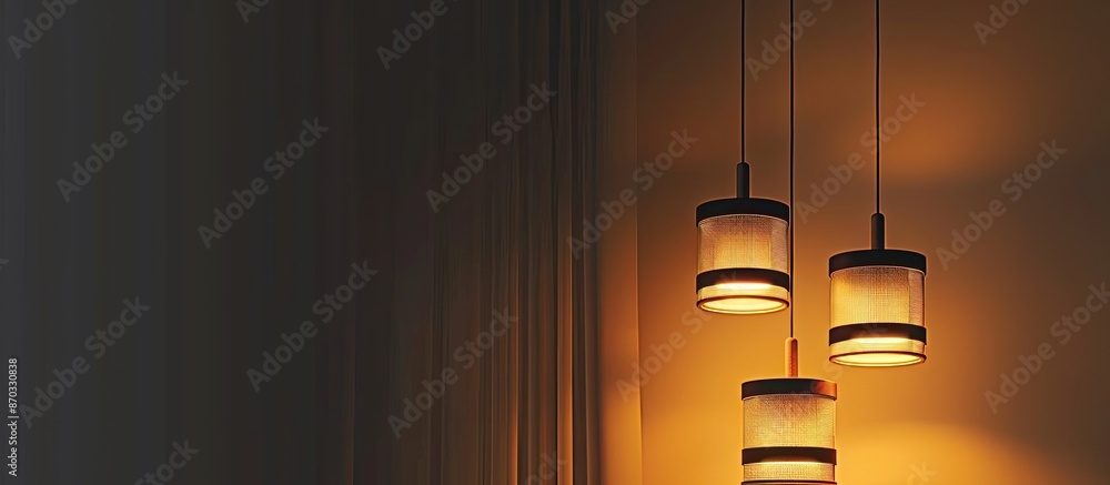 Aufkleber ceiling light lamp decoration interior of room. with copy space image. place for adding text or desi