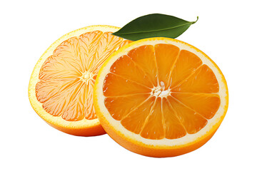 Fototapeta premium Orange slice Isolated on transparent background
