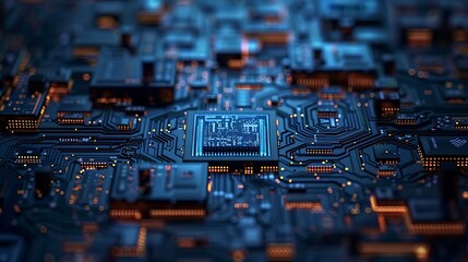  Intricate Circuit Board Landscape - A Technological Wonderland