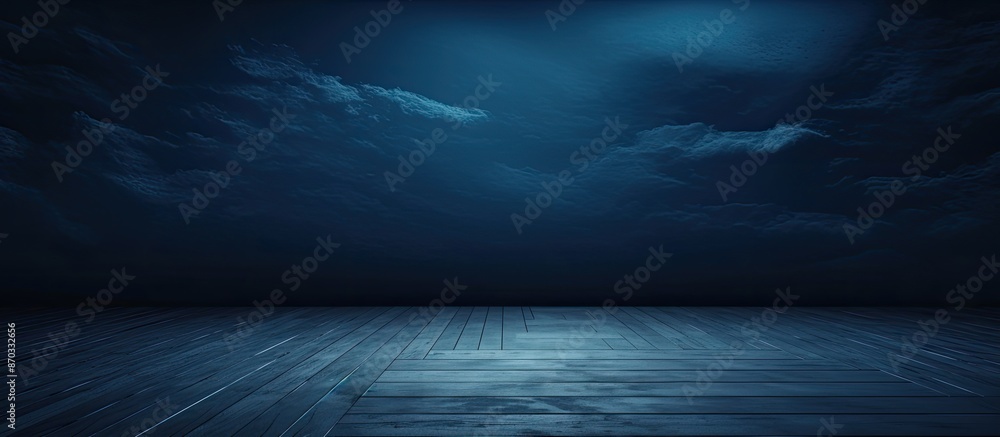 Poster A background with a deep blue hue perfect for showcasing a copy space image.