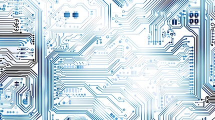  Intricate Circuit Board Landscape - A Technological Wonderland