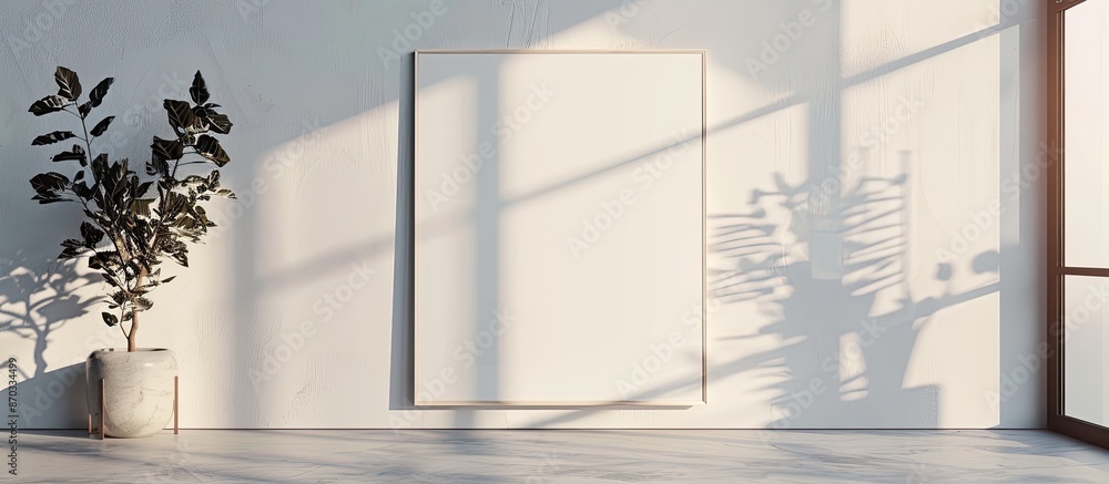Aufkleber a picture frame on a white. with copy space image. Place for adding text or design
