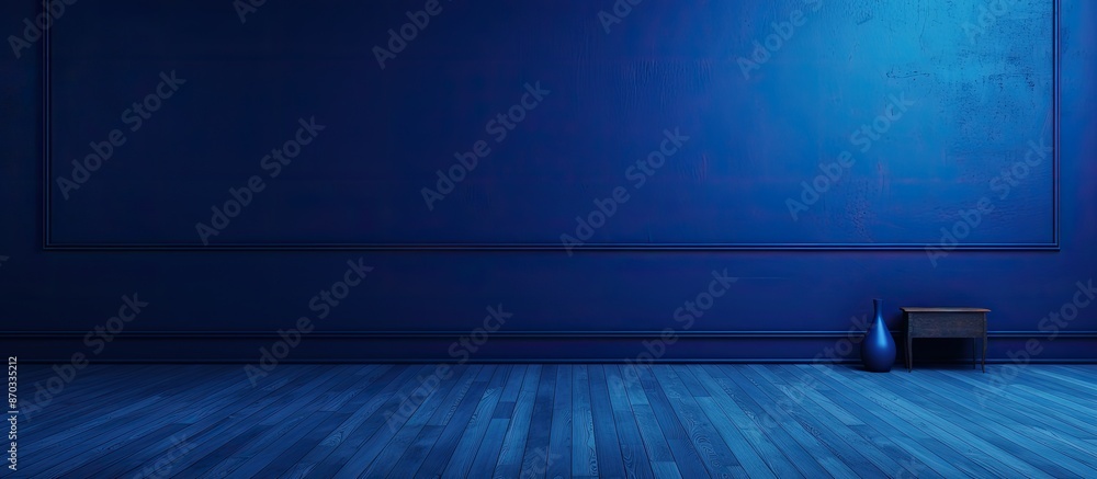 Poster A background with a deep blue hue perfect for showcasing a copy space image.