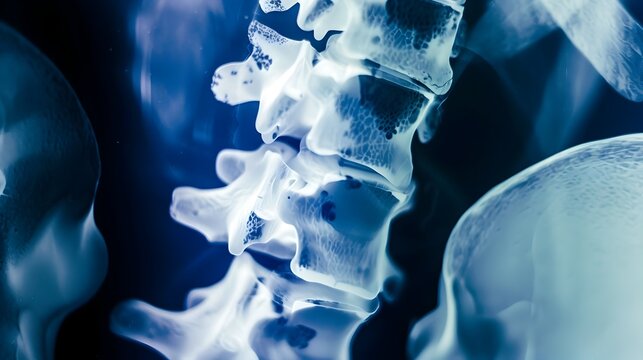 Close-up Documentary of Bone Density Scan Revealing Potential Impact of Hyperparathyroidism