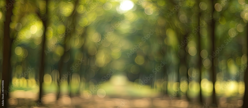 Leinwandbilder blurry trees in the background provide a defocused abstract with copy space image.
