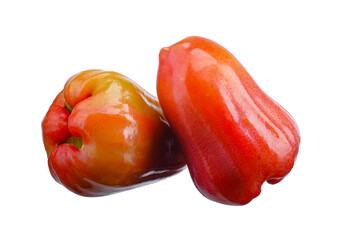 rose apple isolated on white background