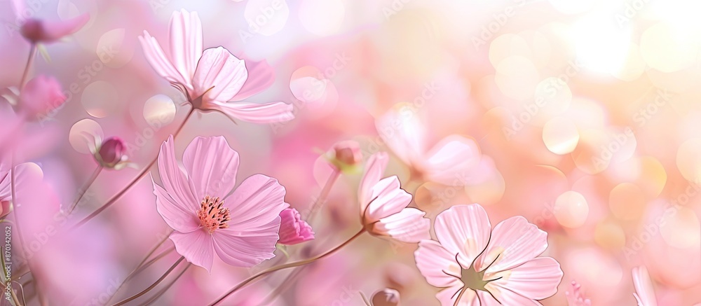 Canvas Prints blurry sweet flower background with copy space image.