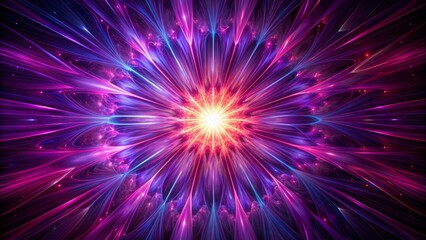 Obraz premium A Beautiful Mesmerizing Image Of A Glowing Flower Made Of Light And Energy.
