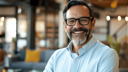 The smiling professional man