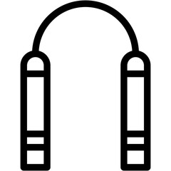 Vector Icon Nunchaku, Martial Art, Karate, Weapon, Tools