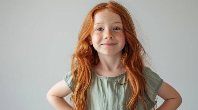 The adorable redhead girl