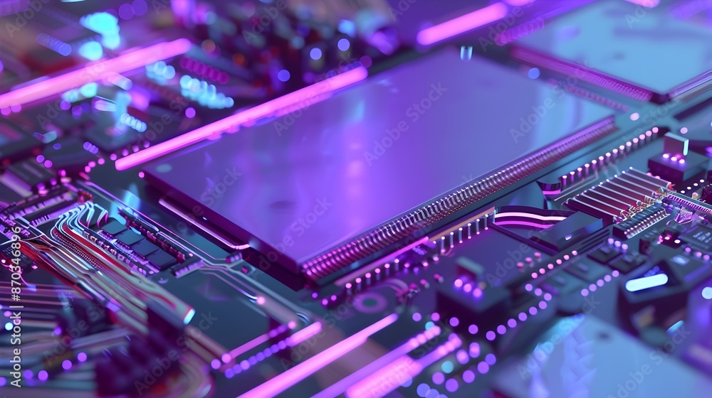 Poster infographic comparing computer processing chips:cpu,gpu,and tpu architectures