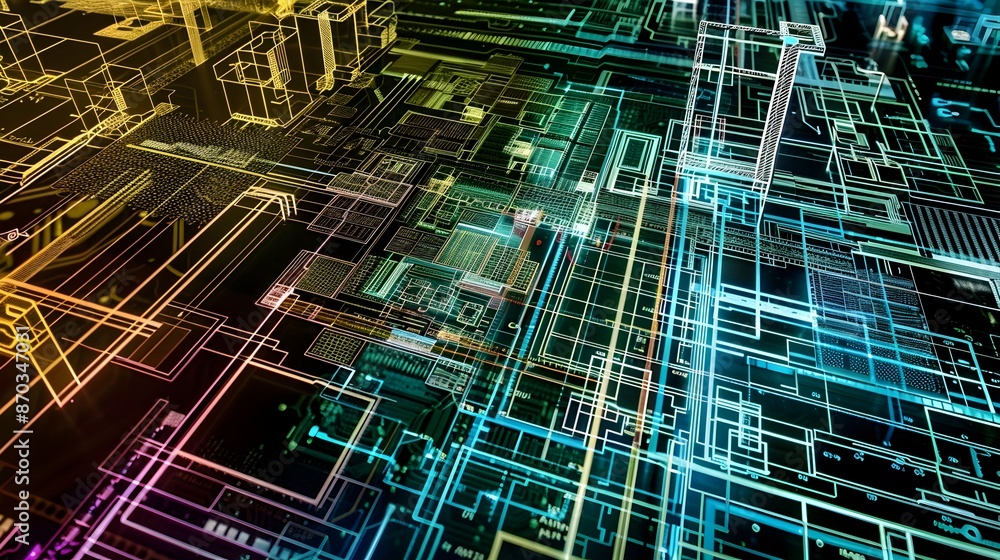 Aufkleber detailed infographic showcasing processor chip architectures and technical specifications