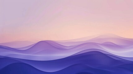 Abstract Purple Mountain Landscape