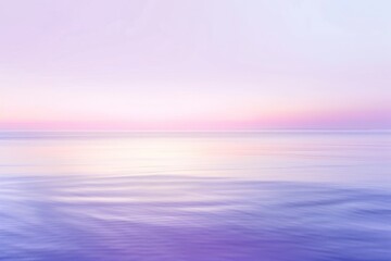 Obraz premium Peaceful Purple Sunset Over Calm Water