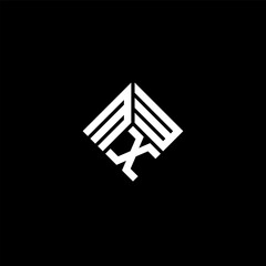 MXW letter logo design on black background. MXW creative initials letter logo concept. MXW letter design.