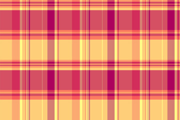 Model texture pattern vector, sketching fabric seamless plaid. Autumn textile check background tartan in red and dark tulip colors.