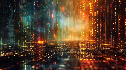 Naklejka premium デジタル空間