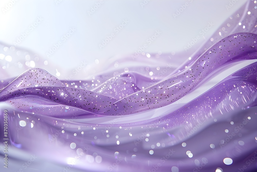 Poster mesmerizing violet cosmic curve with ethereal galactic elements