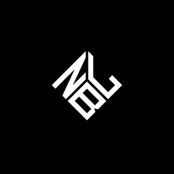 NBL letter logo design on black background. NBL creative initials letter logo concept. NBL letter design.