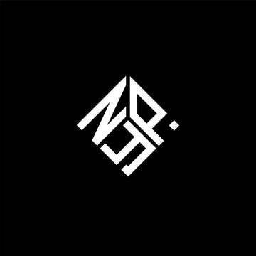 NYP letter logo design on black background. NYP creative initials letter logo concept. NYP letter design.