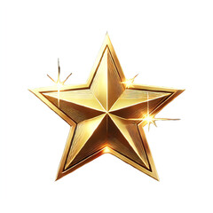 gold star on white background