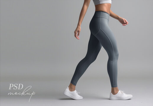 Women Sports Leggings Mockup With Generative AI