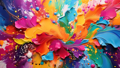 Abstract watercolor background in blues and pinks with artistic splashes for a colorful and textured design