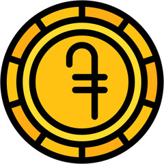 Vector Icon Dram, Armenia, Currency, Coin, Money