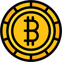 Vector Icon Bit coin, Crypto, Crypto currency, Coin, Money