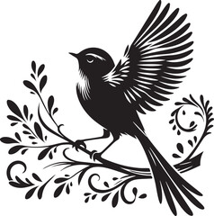 Sparrow silhouette
