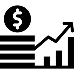 Vector Icon Inflation, Money, Growth, Rising, Economic Crises, Finance