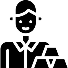 Vector Icon Investor, Business and Finance, Economic Crises, Men, Economist