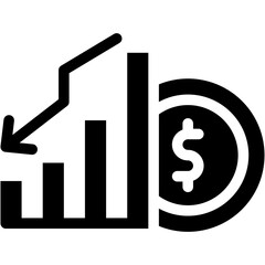 Vector Icon Recession, Bankruptcy, Financial, Economic Crises, Banking