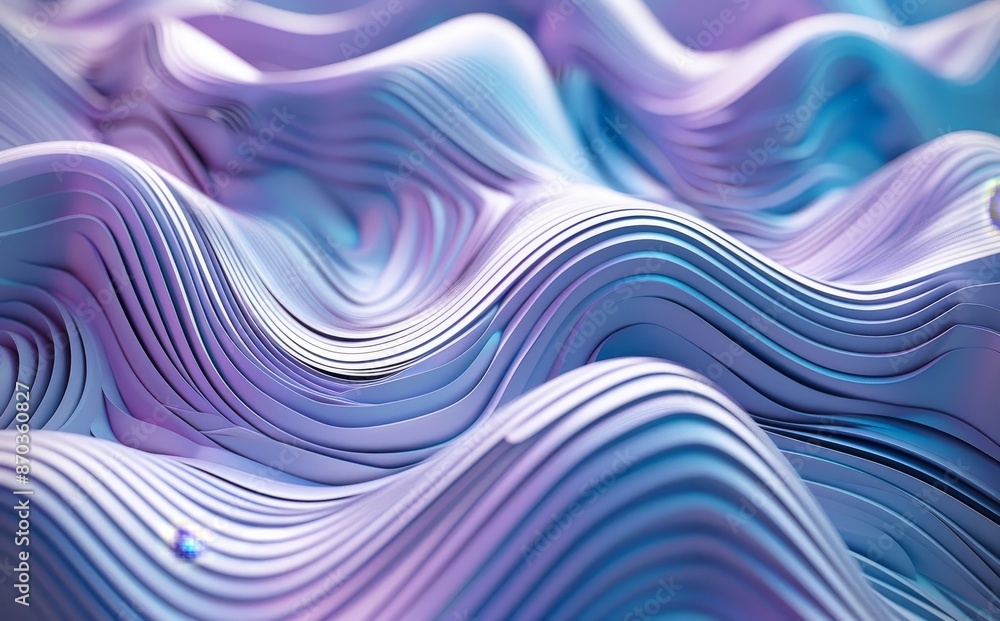 Poster rendering of multilayer glass gradient background in 3d.