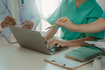 Healthy meetings in conference rooms with discussion technology Collaboration of medical and...