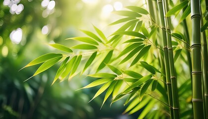 Naklejka premium Bamboo's unique properties make it an excellent sustainable material. It's used in textiles, paper production, and as a renewable energy source in some regions.